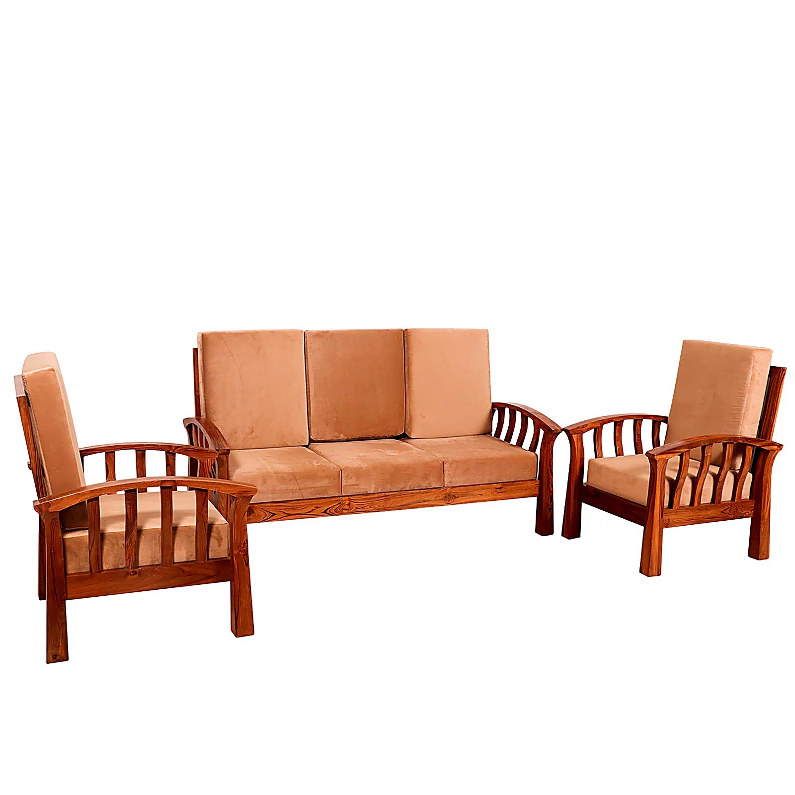 Custom teak sofa set
